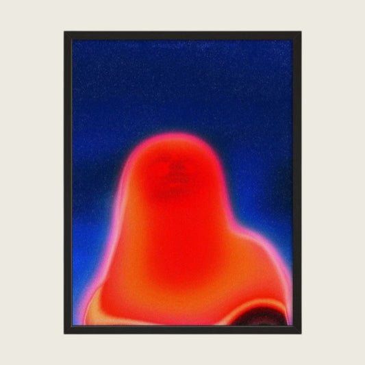 RED ABSTRACT GHOST POSTER